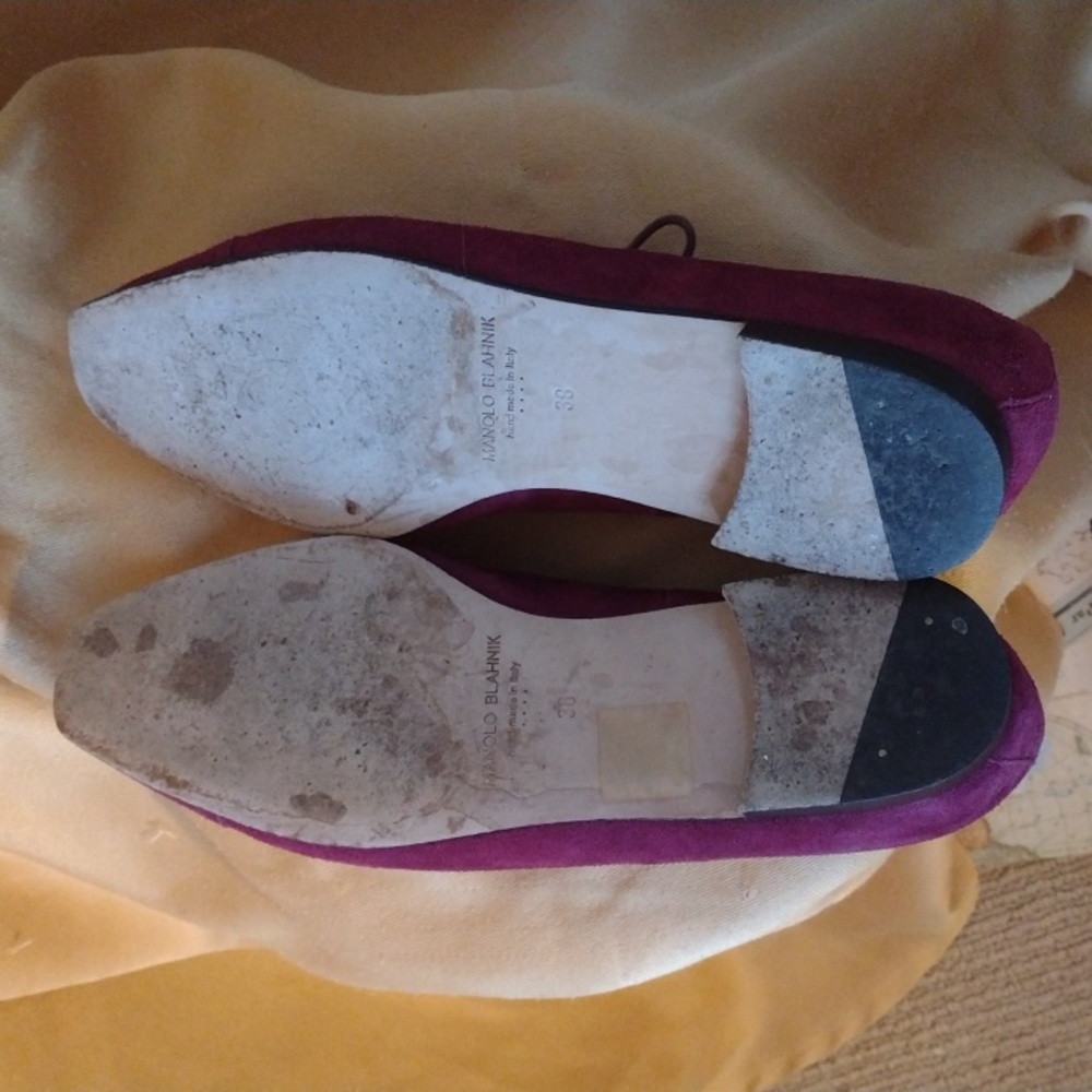 Manolo Blahnik Flat Brogues 38 Host Pick! - Picture 6 of 11